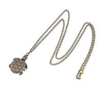 KOMBIUDA Orologio da Tasca Vintage a Forma di Testuggine con Catena Unisex Orologio Meccanico Retrò Leggero e Portatile con Movimento Preciso