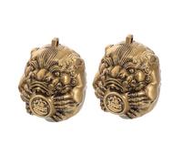 KOMBIUDA Palle Cinesi la Terapia delle Mani in Ottone Massiccio, Set, Esercizi di Massaggio e Allenamento Muscolare, Portatili per Casa, Ufficio e Anziani per Benessere Mano e Agilità Dita