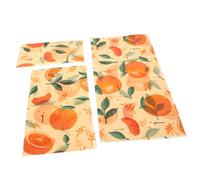 KOMBIUDA Panni Per Alimenti Freschi Pellicola in Cera D'api Riutilizzabile Fogli in Cera Naturale Pellicola Alimentare Sostenibile Confezione Da 3 Fogli Per Conservazione Alimenti Ecologica