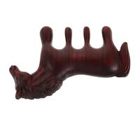 KOMBIUDA Pettine Massaggiante in Legno, Spazzola Massaggiante per Chioma e Massaggiatore Cuoio Capelluto, 10x6,5x1cm, Marrone, per Casa e Viaggio, Regalo Madre e Figlia, Anno del Cavallo