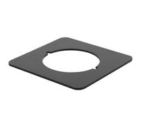 KOMBIUDA Piastra di Rinforzo in Acciaio Inox per Maniglia Porta Camera da Letto Copertura Foro Serratura senza Foratura Kit di Fissaggio Riparazione Piastra Posteriore Nera