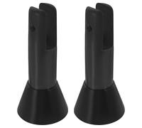 KOMBIUDA Piedino Divisorio per Wc Regolabile in Plastica Set 2 Pezzi Supporto Antigraffio Antiscivolo per Bagni Pubblici Accessori per Staffa Divisoria Stabile e Resistente