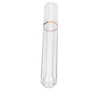 KOMBIUDA Porta-tubi Portatile in Acrilico Trasparente, Scatola Sigillata Salva-tubi Tascabile Umidificatore Integrato Per Viaggi e Protezione Sigarette