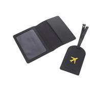 KOMBIUDA Portadocumenti in PU Resistente Custodia Passaporto e Tag Valigia Leggeri e Compatti per Protezione Personale e