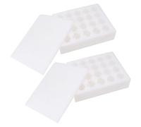 KOMBIUDA Portauova Protettivo in Materiale Resistente, Contenitore Portauova a Griglia Per 40 Uova, Set Da 2 Pezzi, Per Conservazione in Frigorifero e Trasporto Sicuro