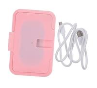 KOMBIUDA pulire più caldo stufetta usb riscaldatore usb calorifero portatile salviette umidificate kit bottiglia contenitori scaldasalviette umido scalda salviette per la casa plastica rosa