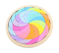 KOMBIUDA Puzzle Geometrici Legno Colorati per Giocattolo Educativo per Sviluppo Cognitivo Coordinazione Occhio Mano e Apprendimento di Colori e Forme
