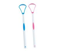 KOMBIUDA Raschietto Linguale in Tpr Set 2 Pezzi Puliscilingua per Adulti Accessori per Fresco Superficie Liscia e Finitura a per Uomini e Donne