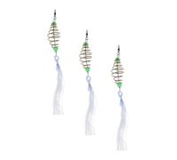 KOMBIUDA Rete da Pesca per Attività Outdoor Accessori Pesca 3 Pezzi in Nailon e Ferro, Facile da Usare e Trasportare Pratica ed Elegante Rete per Pescatori