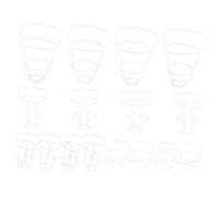 KOMBIUDA Retine per Bottiglie di Infusione in Plastica Riutilizzabili, Set da 20 Pezzi (50-500 Ml), Porta Flaconi Soluzione Salina Durevole per Ospedali e Uso Domestico, Accessori