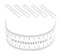 KOMBIUDA Righello Flessibile Per Sopracciglia Strumento Mappatura e Modellatura 6 Pezzi in Pvc Trasparente Misurazione Precisa Per Tatuatori e Trucco Portatile e Facile Usare