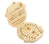 KOMBIUDA Scatola Porta-denti Da Latte Unica Rigida E Robusta Per Il Primo Porta-denti Portatile Porta-denti Da Latte ...