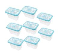 KOMBIUDA Scatola Vuota Deumidificante Con Coperchio, Contenitore Riutilizzabile Per Assorbire Umidità in Armadi e Guardaroba, Set Da 8 Pezzi Per Controllo Dell’umidità in Ambienti Interni