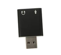 KOMBIUDA Scheda Audio Esterna USB in Alluminio Canali con Jack per Cuffie e Microfono Adattatore Plug Play Compatto per Laptop Live Streaming