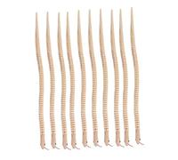 KOMBIUDA Set 10 Pezzi Serpenti di Legno Snodati 30 CM Giocattoli Divertenti a Forma di Serpente per Decorazioni Halloween Realistiche in Legno Naturale per Feste e Scherzi