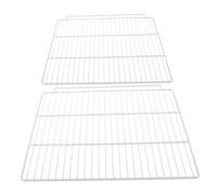 KOMBIUDA Set 2 Ripiani Divisori in Metallo per Congelatore e Frigorifero Pannelli Separatori a Griglia per Migliorare Organizzazione e Circolazione Aria Compatibili Armadietti e Freezer