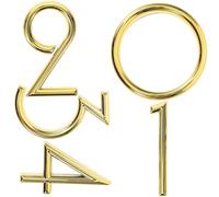 KOMBIUDA Set 5 Numeri Civici Autoadesivi 3D in ABS per Porte Cassette Postali e Stanze Numeri Civici per Case e Uffici e Moderni per Uso Interno ed Esterno