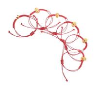 KOMBIUDA Set 6 Braccialetti Coppia Serpente Anno Corda Intrecciata Bracciali Amicizia Capodanno Cinese Accessori Moda Donna per Eventi e Uso Quotidiano