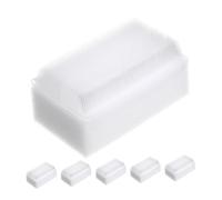 KOMBIUDA Set 6 Spazzole da Bagno per Ragazzo Ragazza in Spugna Ultrasoft Setole Morbide Bianco per Sviluppo Sensoriale e Pulizia Delicata a Doppia Faccia per Educazione Precoce