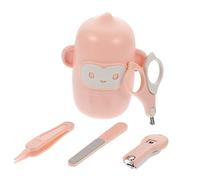KOMBIUDA Set Cura Del Tagliaunghie Per Ragazzo Ragazza Forbicine Impugnatura Ergonomica Lima Delicata Per Unghie Piccole Pinzette Punta Arrotondata