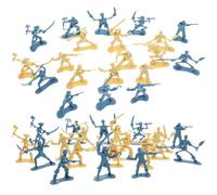 KOMBIUDA Set da 100 Miniature Soldatini Pirata e Guerrieri Scheletrici, Modelli di Piccoli Soldati per Gioco di Ruolo e Decorazione, Ornamenti Pirata Leggeri e Resistenti per Scenari