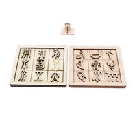 KOMBIUDA Set Di Lavagna Didattica Caratteri Mobili in Legno Giocattolo Educativo Per Bambini Puzzle Apprendimento Scrittura Antica Strumento Didattico Per Uso in Classe