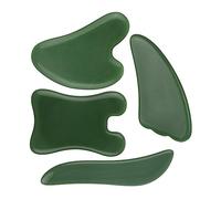 KOMBIUDA Set Di Strumenti Per Il Miglioramento Della Salute 4 Strumenti Per Massaggio Raschietto Per Il Viso Piastre Per Massaggio Spa Verde
