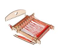 KOMBIUDA Set Giocattolo Per Macchina Tessitrice Per Ragazzo Ragazza Giocattolo Per Tessitura Fai Da Te Fatto A Mano Telaio Multifunzione Realizzato in Legno Sicuro E Materiale Del Filo