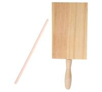 KOMBIUDA Spatzle Attrezzo in Legno per Gnocchi e Pasta, Spianatoia Resistente e Pratica per Cucina, Set Completo Bastoncino per Preparare Gnocchi Fatti in Casa