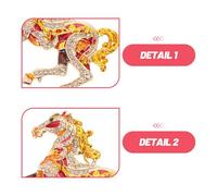 KOMBIUDA Spilla a Forma di Cavallo con Strass Lucidi in Lega Spilla Vintage da Bavero per Donna e Ragazza Accessorio Compatto per Feste Matrimoni e Regalo per la Festa della Mamma