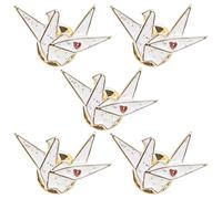 KOMBIUDA Spilla a forma di colomba, 5 pezzi: spilla da petto a forma di della pace, da bavero a di piccione, gioielli con animali per compleanni, matrimoni, feste, abiti formali, cappelli, borse e