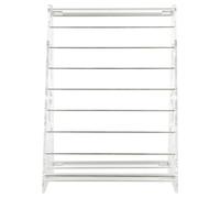 KOMBIUDA Supporto Espositore Acrilico Trasparente con Bastoncini Rimovibili per Ciondoli e Organizer con Design Intagliato a per Vetrine e Domestico