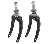 KOMBIUDA Supporto Forcella Ruota Anteriore 2 Pezzi Accessori di Ricambio per Freno Cuscinetto Forcella Anteriore in Metallo Nero Compatibile Ruote Girevoli