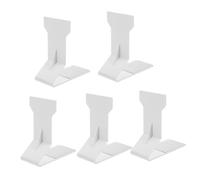 KOMBIUDA Supporto Magnetico per Mensole 5 Pezzi, Espositore in Plastica Antiribaltamento per Scaffali Supermercato, Portaoggetti Stabile per Negozi Alimentari, Installazione senza