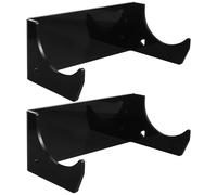 KOMBIUDA Supporto per Mattarello da Cucina Appendino da e Resistente in Acrilico Nero 2 Facile e Utilizzo per Organizzazione Cucina