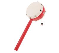 KOMBIUDA Tamburo a Sonagli in Plastica per Neonati e Bambini, Design Tradizionale Cinese, Favorisce lo Sviluppo Sensoriale e Allevia la Dentizione