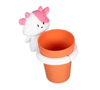KOMBIUDA Tazza per Collutorio per Tazza di Collutorio dei Cartoni Animati Sciacquatrice per Shampoo Tazza per Il Risciacquo del Bagno Tazze per Mini Tazza d'Acqua Pp Rosa