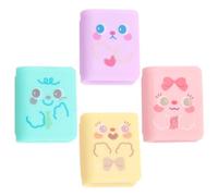 KOMBIUDA Temperini Gadget Compleanno Ragazzo Ragazza 4 Pezzi in Plastico, Temperamatite Portatile Riutilizzabile ed Easy To Carry, Decorazioni Scuola per Studenti e Stile Stili multipli