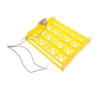 KOMBIUDA Vassoio Design Semplice e Stabile per Incubatrice Automatica in Plastica Giallo per 16 Uova di Tacchino e Quaglia per Uso Domestico e Osservazione in Laboratorio