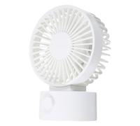 KOMBIUDA Ventilatore USB Portatile con Testa Oscillante Ventilatore da Scrivania Silenzioso per Uso e Ufficio per Bianco