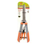 KOMBO Garden - Kit 2 Pezzi Potatura - Forbici da Siepi 53 cm + Forbici da Potatura 20 cm - Lame in Acciaio al Carbonio, Impugnatura Antiscivolo - Per Siepi, Rami, Fiori e Arbusti