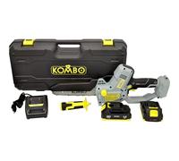 KOMBO Garden - Kit Valigetta con Motosega 20V BRUSHLESS - 2 Batterie Incluse, Taglio 18 cm, Barra da 24 cm, Catena 1/4" 45 Maglie