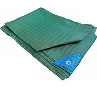 KOMBO Garden - Telo Raccolta Olive Antispina in HDPE 85 gsm con Occhielli e Taglio Centrale 4x6 MT - Trama Rinforzata Antistrappo, Stabilizzato UV, Colore Verde Scuro