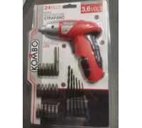 KOMBO MINI AVVITATORE TRAPANO CON INDICATORE LED 3.6V 24 PEZZI