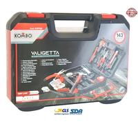 KOMBO VALIGETTA PROFESSIONISTI KIT UTENSILI 143 PZ. ACCESSORI