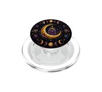 Kombucha Crescent Moon Fermentazione Celeste Arte Mistica PopSockets PopGrip per MagSafe