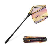 KOMCLUB Guadino Pesca Telescopico 1.1M, Retino da Pesca di Atterraggio Telescopica, Retino in Gomma Guadino Gommat, Retino da Pesca Pieghevole Estensibile, Accessori per Adult Bambini Stagno Lago