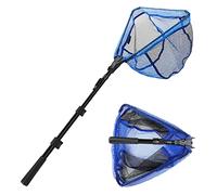 KOMCLUB Guadino Pesca Telescopico 110cm, Retino da Pesca di Atterraggio Telescopica, Retino in Gomma Guadino Gommat, Retino da Pesca Pieghevole Estensibile, Accessori per Adult Bambini Stagno Lago