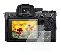 Komet Komet - Pellicola protettiva per schermo A7IV, compatibile con fotocamera mirrorless Sony Alpha 7 IV A74, in vetro temperato 9H HD, anti-bolle, antigraffio, anti-impronte (confezione da 3)