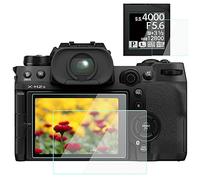 Komet Pellicola protettiva compatibile per fotocamera Fujifilm X-H2S (2 schermi LCD top e 2), vetro temperato 9H anti-scrach anti-bolle anti-polvere (confezione da 4)